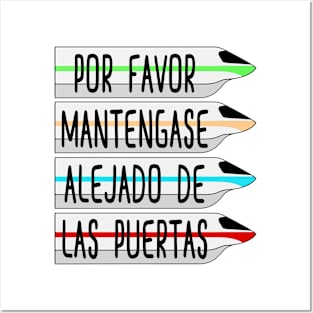 Por Favor Mantegase Alejado De Las Puertas Posters and Art